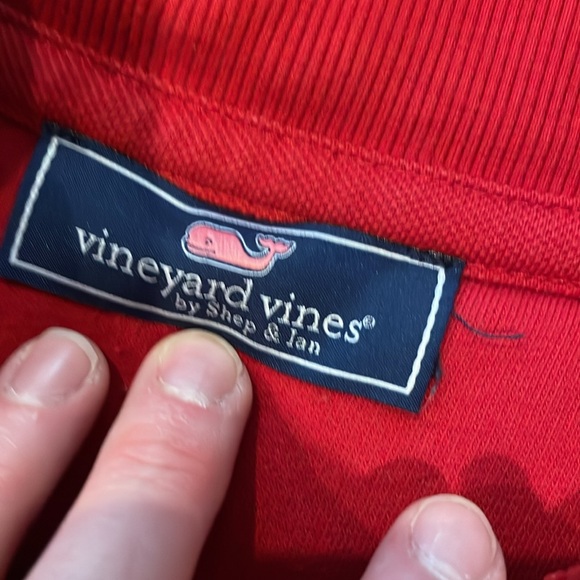 Very nice red sweatshirt type pullover. Rugby type fabric. Super soft. Excellent - Picture 2 of 5